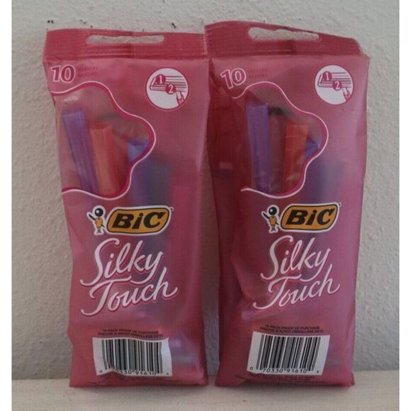 BIC Silky Touch Women's Disposable Razors 10-Pack - Lot of 2 - Total 20 Razors - Picture 2 of 2